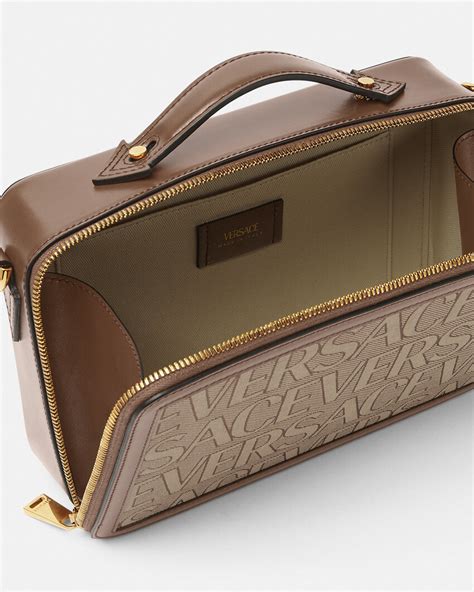 versace allover messenger bag|Versace duffle bags men's.